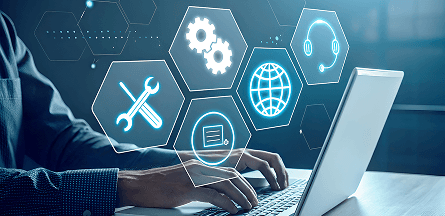 Gears in Air while someone types